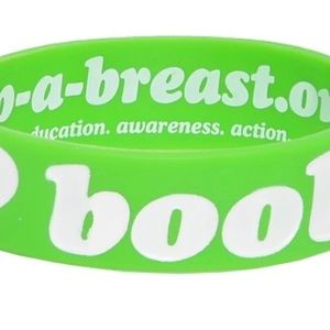 NEW Authentic 2 i love boobies Bracelet Grn/Blk